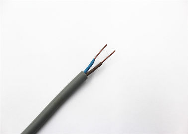 Odporny na ciepło czarny płaski kabel z podwójnym uziemieniem i izolacją PVC 300 V / 500 V.