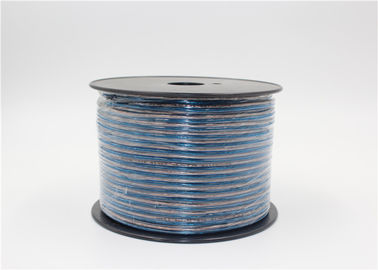 24 Awg miedziany przezroczysty kabel głośnikowy 100 m 80 m 50 m długości niebieski biały